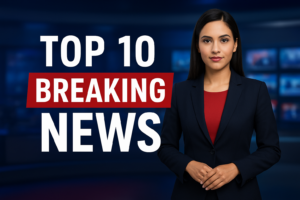 आज की टॉप 10 ब्रेकिंग न्यूज़: देश-दुनिया की बड़ी अपडेट्स | Top 10 Breaking News Today